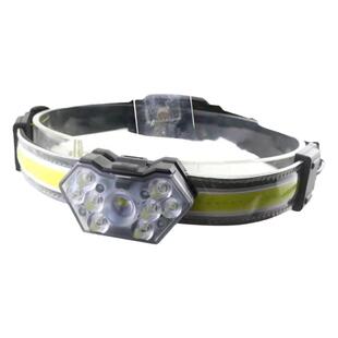 新款COB灯带款泛光灯充电头灯强光远射头戴式多功能户外夜钓鱼灯