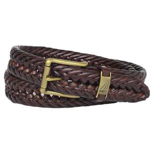 nautica/诺帝卡男腰带35mm皮带编织金属扣无限制潮正品T040S