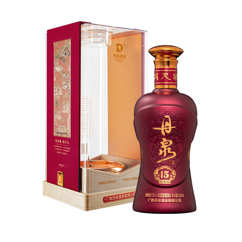 【2021灌装】丹泉酒洞藏15臻藏级 53度洞藏酱香型白酒500mL单瓶装