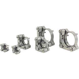 不锈钢真空调整反镜架高功率激光元件座多轴高稳定精密调节可锁紧