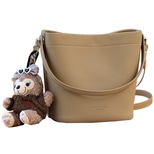 水桶包女式2026新款春季百搭单肩斜挎包上班通勤女包手提包小拎包