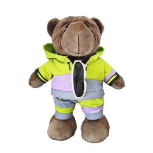 bmw宝马小熊公仔bava衣服车载汽车机车后座毛绒玩具娃娃滑雪4s店