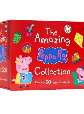 小猪佩奇PeppaPig50册红盒