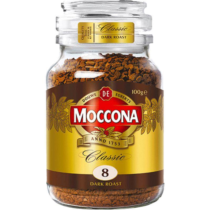 Moccona/摩可纳咖啡进口深度8号黑咖啡冻干咖啡粉速溶咖啡美式拿