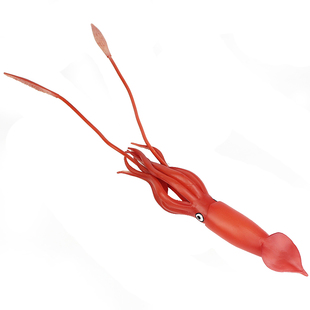 仿真海洋生物动物世界模型玩具鱿鱼章鱼八爪鱼乌贼模型男女孩礼物