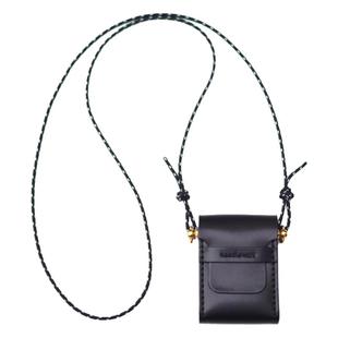 NEEDLEWORK两针一线 AW20意大利头层植鞣牛皮+梨花木质迷你斜挎包