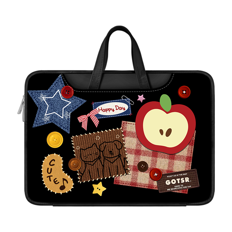 崇言苹果笔记本重磅电脑包手提适用苹果macbook15点6寸小新air13华为matebook联想女14内胆包