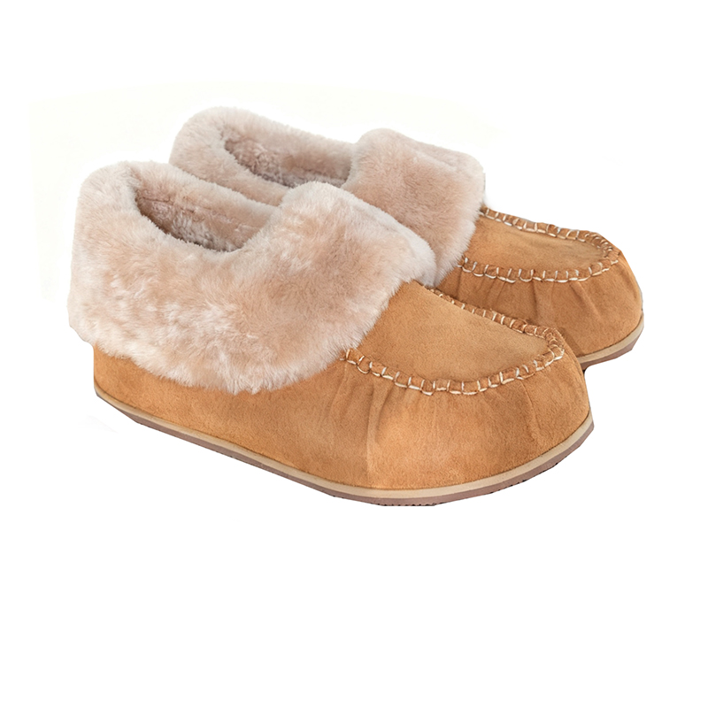 utayeung 小橘子单鞋 原创真毛羊毛真皮手工设计师雪地鞋