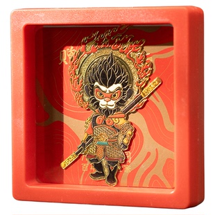 朱炳仁铜 战无不胜手机贴后背金属贴黑悟空齐天大圣国潮送礼