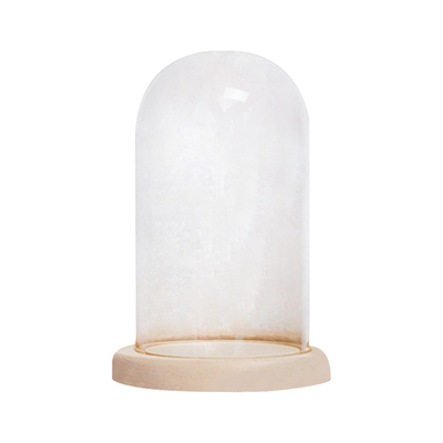 玻璃罩带灯环保底座永生花