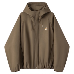 【限时清仓】威廉福克斯户外花苞收褶连帽休闲夹克秋冬休闲外套男