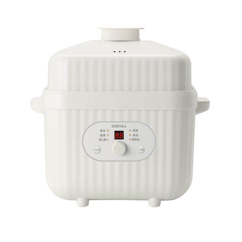 日本SDRNKA炖盅隔水炖家用全自动蒸煮煲汤煮粥锅陶瓷燕窝8L大容量