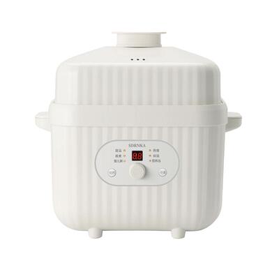 日本SDRNKA炖盅隔水炖家用全自动蒸煮煲汤煮粥锅陶瓷燕窝8L大容量
