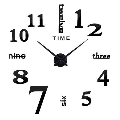 免打孔不伤墙金属拉丝轻奢挂钟