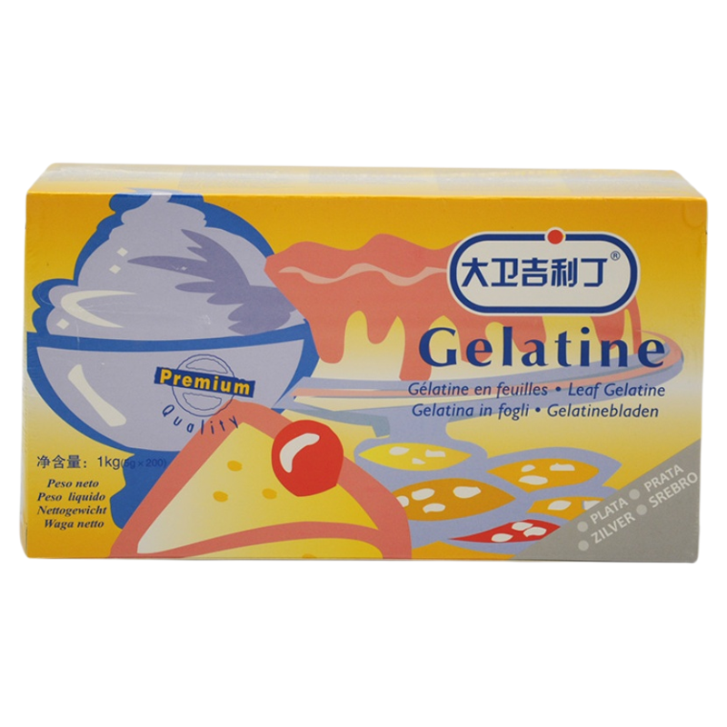 大卫吉利丁片烘焙甜品凝固胶片