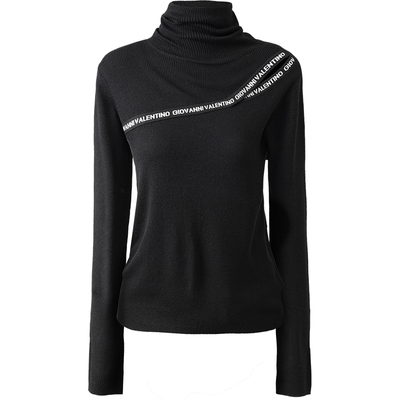 卓凡尼·华伦天奴女士高领针织衫