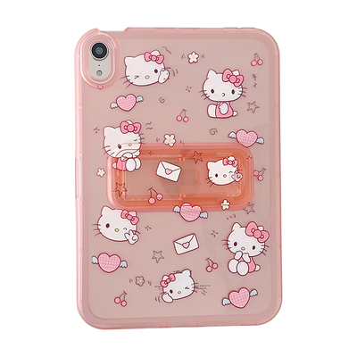 凯蒂猫KT苹果iPad11一体支架保护壳A16气囊软壳2025新款air7平板壳iPadpro11适用第10代九8轻薄air34彩绘56代