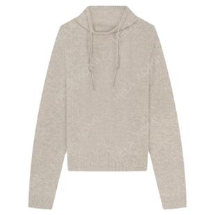 邱莹莹 HELA AOMI “挂绳毛衣”绵羊毛100%高领抽绳通勤风针织衫