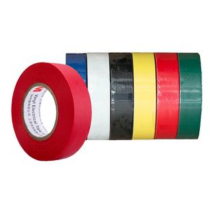 3m1600电工胶布阻燃耐高温电气绝缘胶带高粘防水无铅黑色pvc胶带