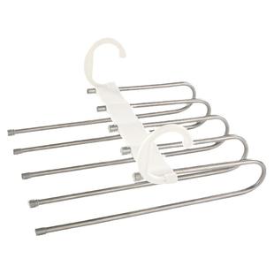 不锈钢伸缩折叠多功能多层裤架裤子衣架家用魔术裤夹衣柜收纳神器