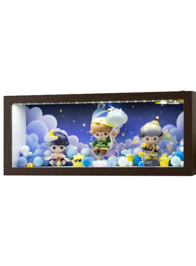 DIMOO盲盒展示相框立体带灯收纳