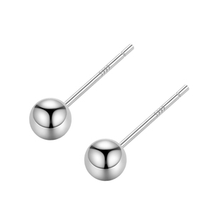 S999纯银养耳洞耳钉女耳棒耳骨钉高级感防堵针小耳环免摘爆款耳饰