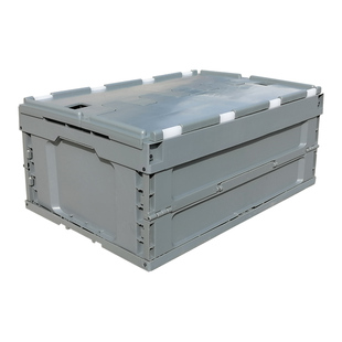 加厚折叠塑料箱多功能可折叠周转箱带盖收纳箱整理箱物流运输胶箱