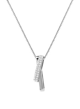 925纯银项链女相扣小众设计感