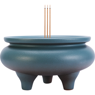 陶瓷香炉家用室内烧香炉香座供佛线香炉供香上香插香炉佛前佛具