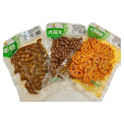 章鸭子香辣藕片湖南口味下酒菜