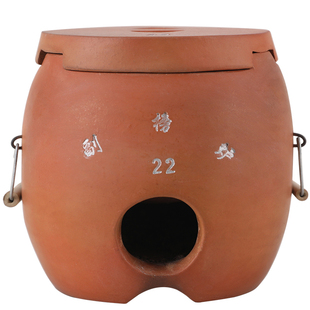 潮州工夫茶红泥炭炉烧水煮茶橄榄碳闽西副榜炉小火炉砂铫功夫茶炉