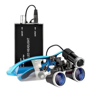 牙科  口腔医用放大镜带灯光心血管手术骨科外科检查眼镜式放大镜