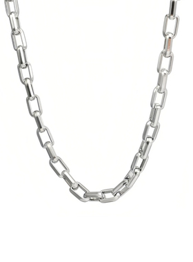 NG钛钢相扣O形项链男士锁骨链