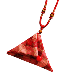 三角形免缝护身福袋保平安符袋空袋刺绣防水随身挂脖母婴胎毛发包