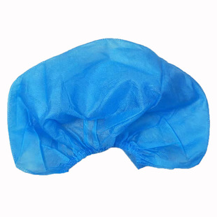 一次性加大圆帽口腔护士帽防尘蓝色无纺布工作帽透气美容餐饮帽子