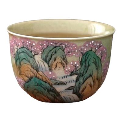 儒笙主人杯茶杯陶瓷柴烧手绘茶具