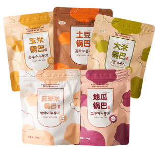 秀彬家园 延边锅巴零食非油炸 大米原味玉米土豆东北老式手工韩国