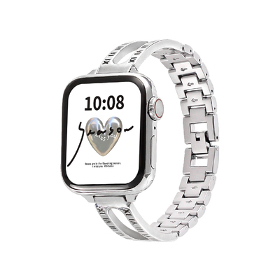 手表FIT3金属罗马镂空数字表带链