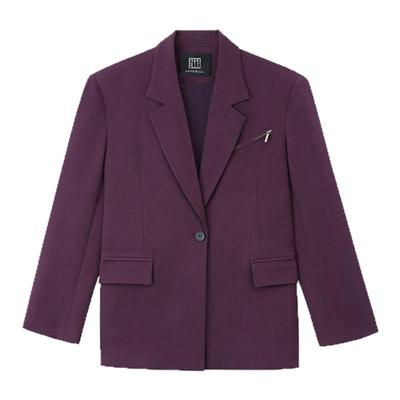 PAPERLLL辛间 獨家定制 V领拉链马甲西装套装三件套女气质西服