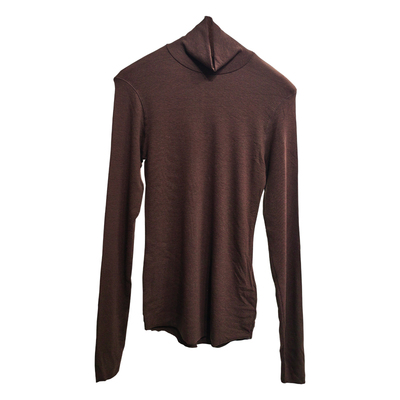 现货TALK秋冬螺纹高领修身打底衫