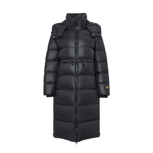 【黑曜石鹅绒服】雪中飞冬新品女士连帽长款重磅羽绒服加厚抗寒