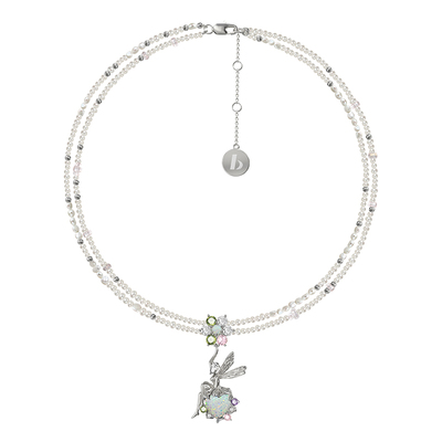 BOONEE秘境花园欧泊双层锁骨链