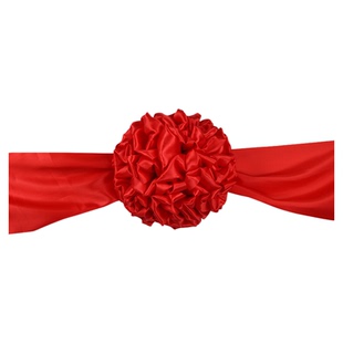 结婚大红花球婚礼牵红绸陪嫁中式汉婚仪式新郎官胸前表彰红绣球