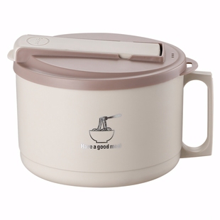 食品级大容量宿舍泡面碗个人专用上班族食堂不锈钢带盖防烫碗吃饭