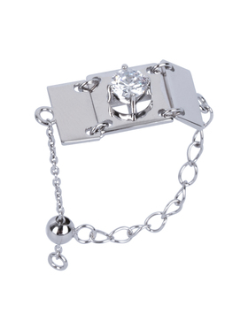 原创设计戒指银镀金酷男女同款