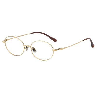 ULUCK 超轻金丝椭圆框眼镜近视女度数可配纯钛眼睛架素颜气质小框