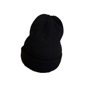 韩国东大门软绵绵白色兔毛针织毛线帽子女秋冬时尚加厚保暖套头帽