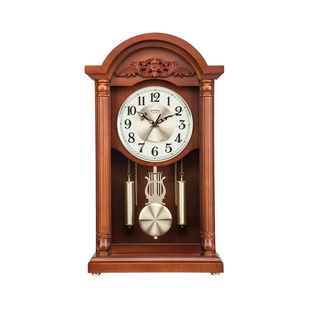 正品!金钟宝高档实木座钟实木挂钟精工机芯钟表大号台钟静音整点