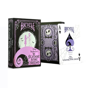 Bicycle迪士尼扑克牌联名周边收藏创意花切扑克纸牌圣诞惊魂夜