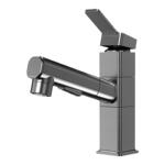 水龙头洗脸盆全铜面盆抽拉式浴室洗漱口台盆冷热水卫生间洗手盆池